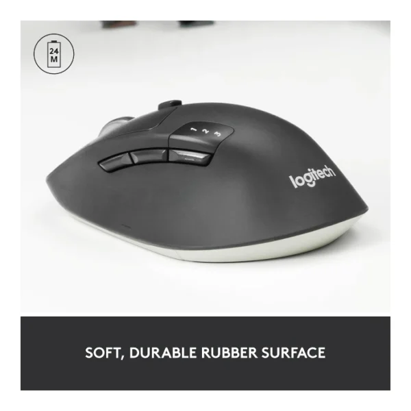 Logitech Triathlon M720 — Mouse inalámbrico | óptico | multidispositivo - Negro - Imagen 4