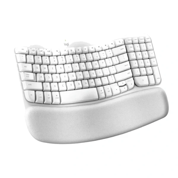 Logitech Wave Keys — Teclado inalámbrico, Bluetooth, español, multidispositivo - Blanco - Imagen 9