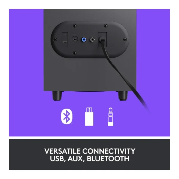 Logitech Z407 — Sistema de altavoces inalámbrico Bluetooth, para PC con subwoofer y control inalámbrico - Imagen 4