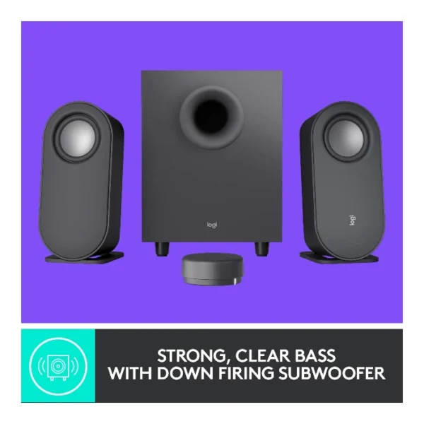 Logitech Z407 — Sistema de altavoces inalámbrico Bluetooth, para PC con subwoofer y control inalámbrico - Imagen 3
