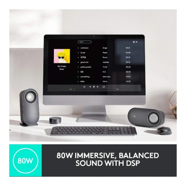 Logitech Z407 — Sistema de altavoces inalámbrico Bluetooth, para PC con subwoofer y control inalámbrico - Imagen 2
