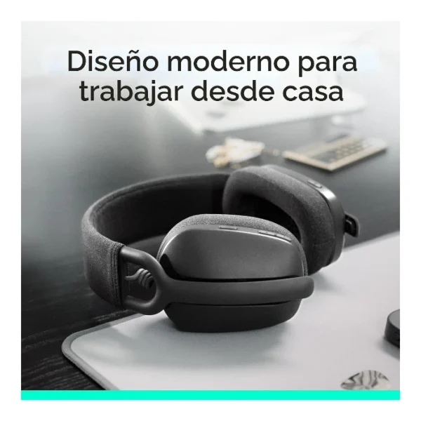 Logitech Zone Vibe 100 — Auriculares Wireless, ligeros, Bluetooth - Negro - Imagen 3