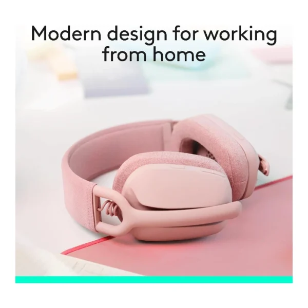 Logitech Zone Vibe 100 — Auriculares Wireless | ligeros | Bluetooth - Rosa - Imagen 3
