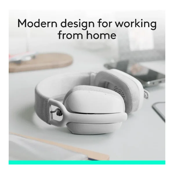 Logitech Zone Vibe 100 — Auriculares Wireless | ligeros | Bluetooth - Blanco - Imagen 2