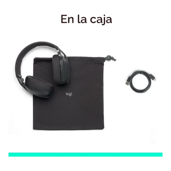 Logitech Zone Vibe 100 — Auriculares Wireless, ligeros, Bluetooth - Negro - Imagen 5