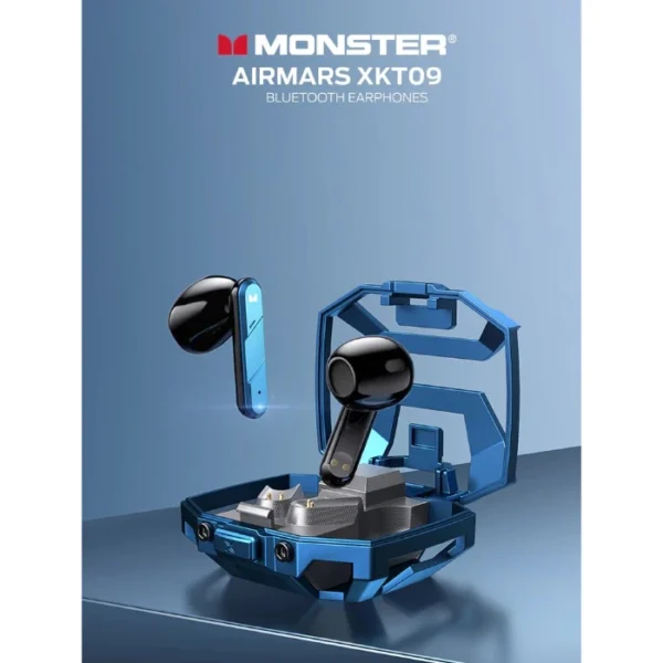 MONSTER Airmars XKT09 — Gaming Earphones, Bluetooth 5.2, amarillo - Imagen 3