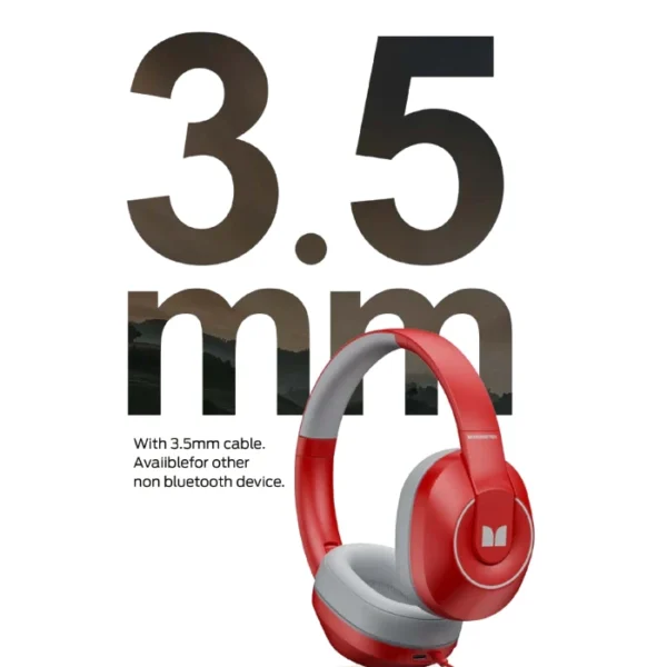MONSTER Storm XKH01 — Audífonos con micrófono, 3.5mm, Bluetooth, blanco - Imagen 4