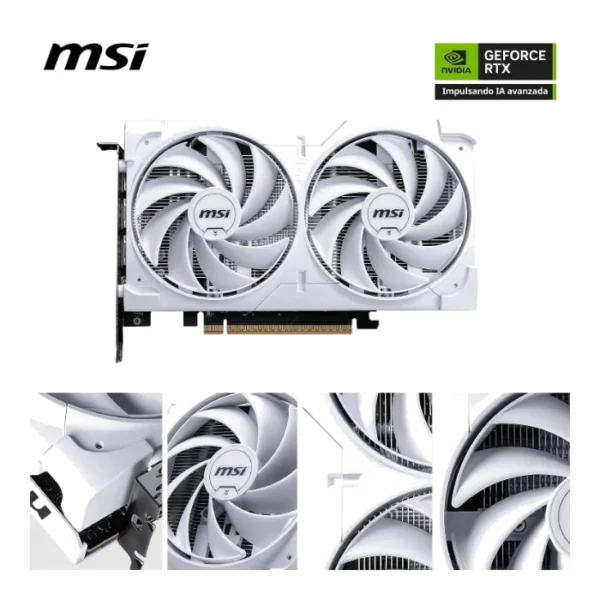 MSI GeForce RTX 5060 8G VENTUS 2X OC WHITE GDDR7 | 912-V537-018 - Imagen 2