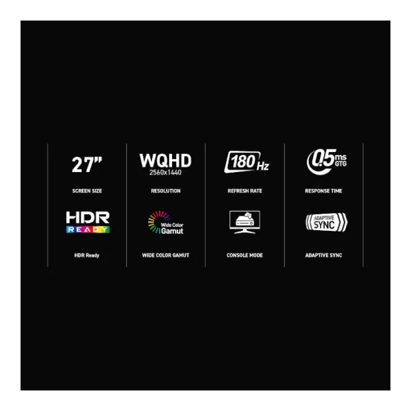 MSI MAG 275QF E20 Monitor 27", 2560×1440 Rapid IPS 200Hz - Imagen 7
