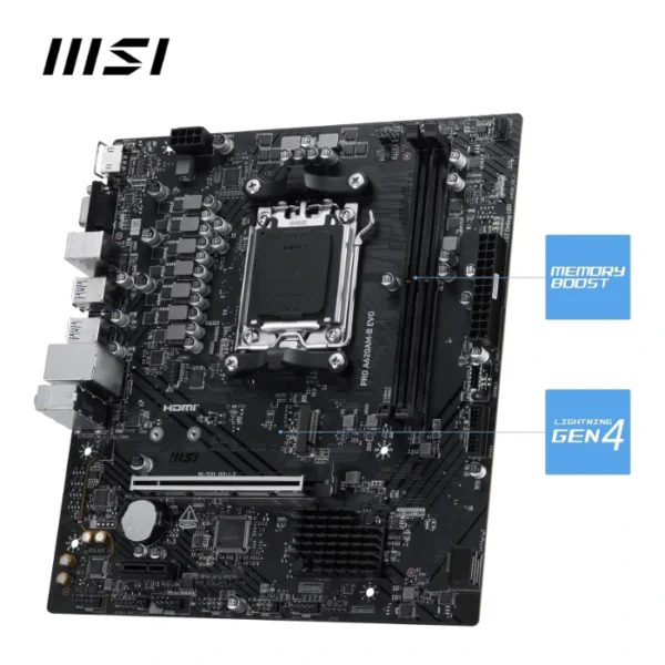 MSI PRO A620AM-B EVO — MicroATX, AM5, DDR5, 2 slots | 911-7E36-002 - Imagen 3