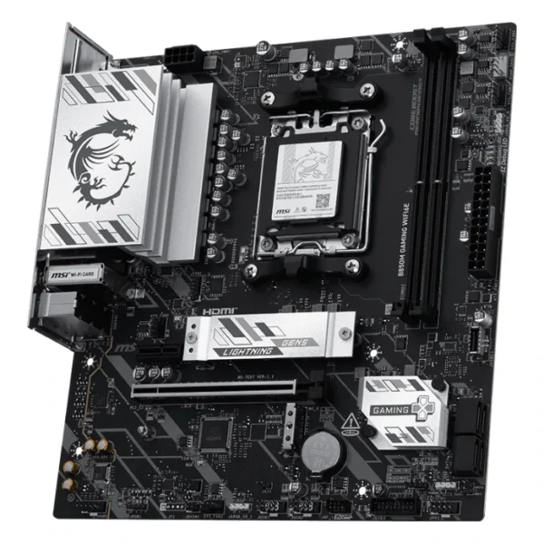 MSI PRO B850M Gaming WiFi6E — MicroATX, AM5, DDR5, 2 slots | 911-7E87-005 - Imagen 2