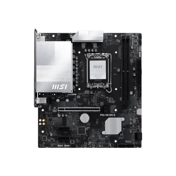 MSI PRO H810M-B — MicroATX, LGA 1851, DDR5, 2 slots | 911-7E64-001 - Imagen 2