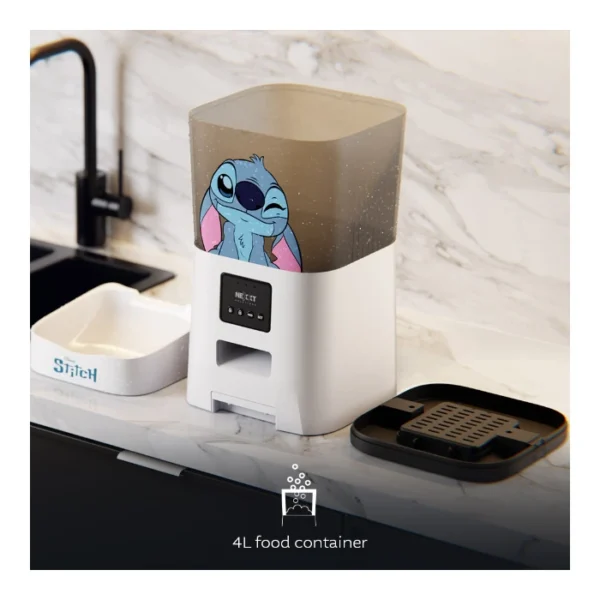 Nexxt Solutions NHA-P410 ST — Dispensador inteligente de alimento para mascotas, Stitch - Imagen 5