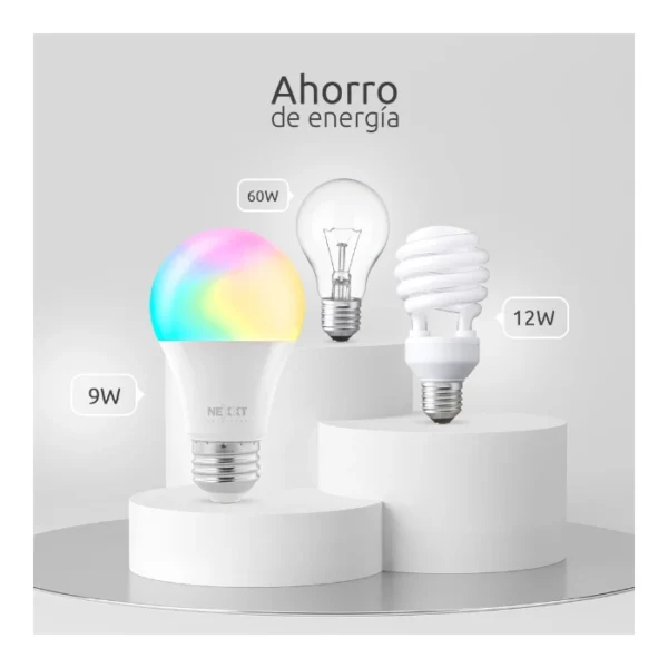 Nexxt Solutions NHB-C110M — Bombilla LED inteligente Wi-Fi 110V - A19 - Imagen 6