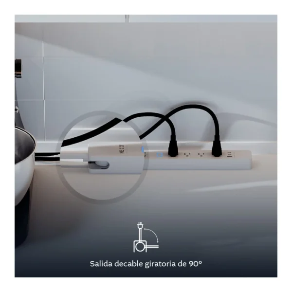 Nexxt Solutions NHP-E710 Protector de sobretensión inteligente Wi-Fi - Imagen 4