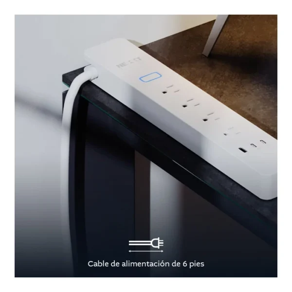 Nexxt Solutions NHP-E710 Protector de sobretensión inteligente Wi-Fi - Imagen 3