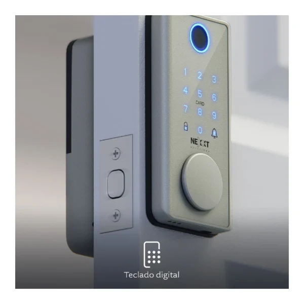 Nexxt Solutions NHS-D150 ST — Cerradura inteligente Wi-Fi, Gris - Imagen 6