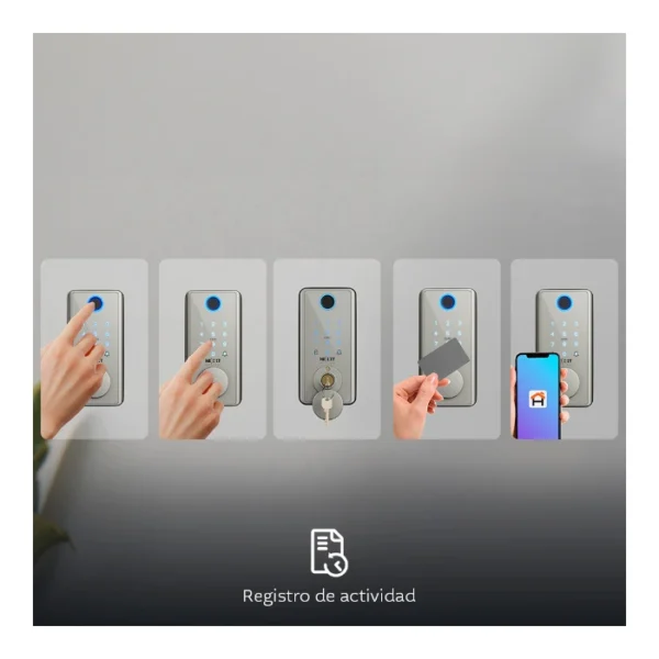 Nexxt Solutions NHS-D150 ST — Cerradura inteligente Wi-Fi, Gris - Imagen 3