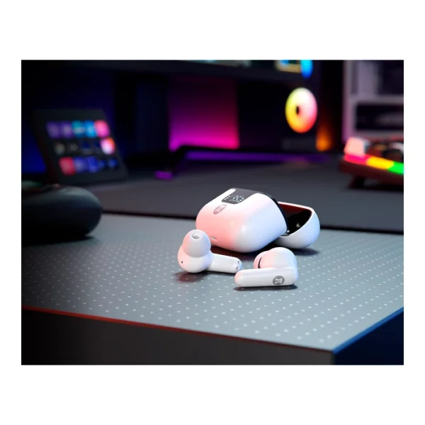 Primus Gaming ARCUS300S WH — Auriculares inalámbricos, receptor con conectores USB-C y USB-A, blanco - Imagen 3