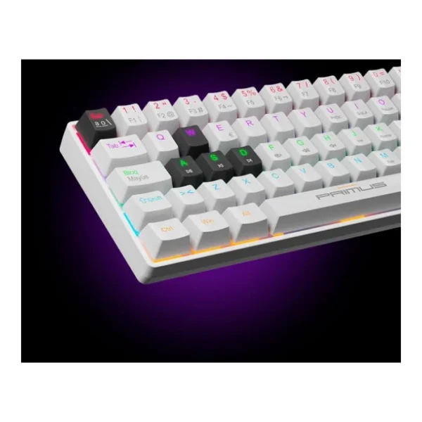 Primus Gaming Ballista61T White — Teclado mecánico, alámbrico, blanco - Imagen 5