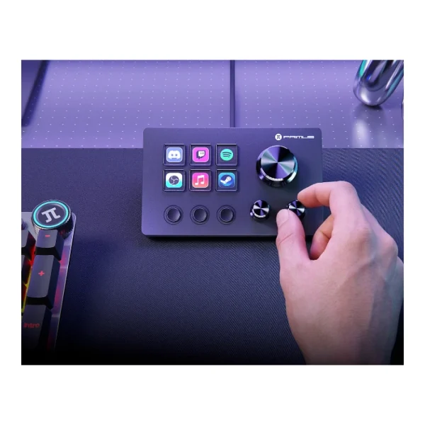 Primus Gaming IMPERIUM6T — Controlador de Streaming y Macros | 6 teclas LCD | 3 botones | 3 perillas - Imagen 3