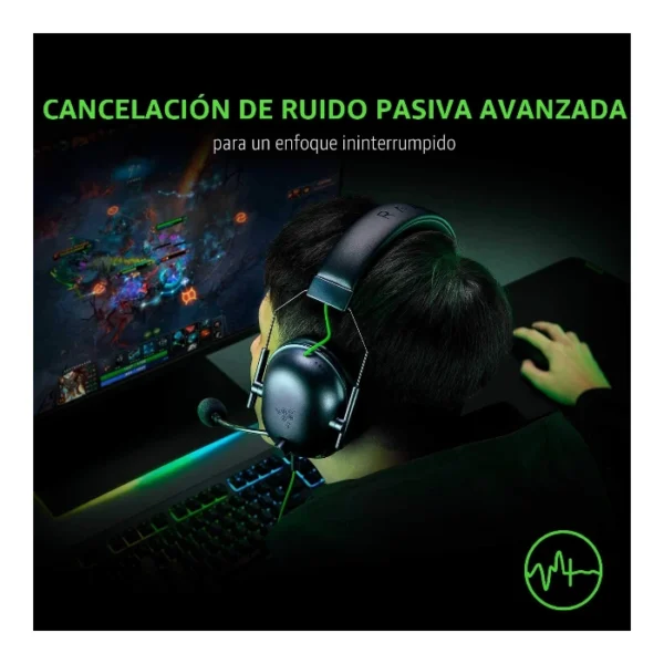Razer BlackShark V2 X — Audífono con cable, 3.5mm, multiplataforma - Negro - Imagen 3