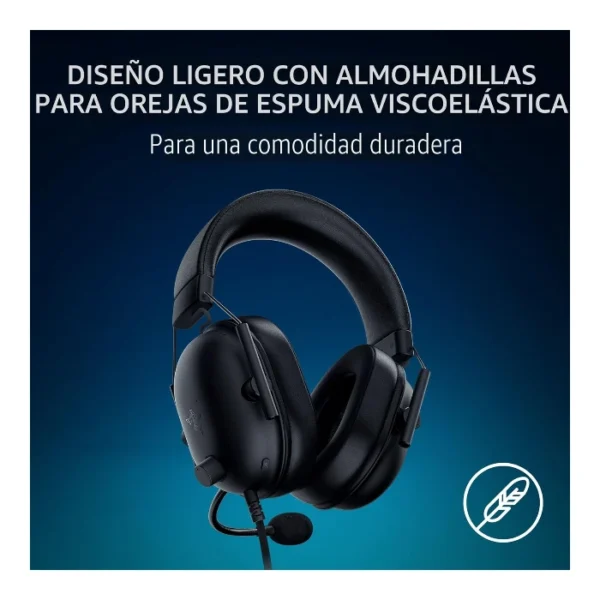Razer BlackShark V2 X PlayStation Edition — Audífonos alámbricos, 3.5 mm Audio Jack, negro - Imagen 2