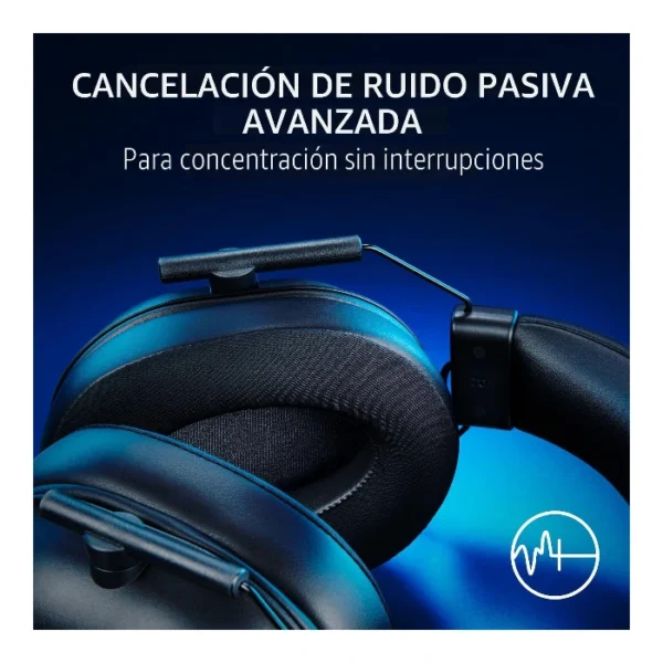 Razer BlackShark V2 X PlayStation Edition — Audífonos alámbricos, 3.5 mm Audio Jack, negro - Imagen 4