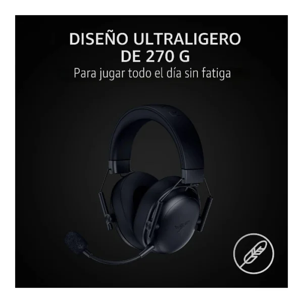 Razer BlackShark V3 X HyperSpeed — Auricular inalámbrico, Bluetooth, Multiplataforma - Negro - Imagen 6