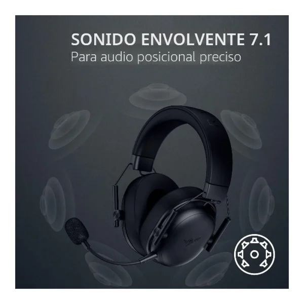 Razer BlackShark V3 X HyperSpeed — Auricular inalámbrico, Bluetooth, Multiplataforma - Negro - Imagen 5