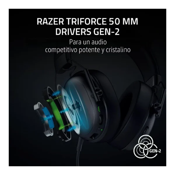 Razer BlackShark V3 X HyperSpeed — Auricular inalámbrico, Bluetooth, Multiplataforma - Negro - Imagen 2