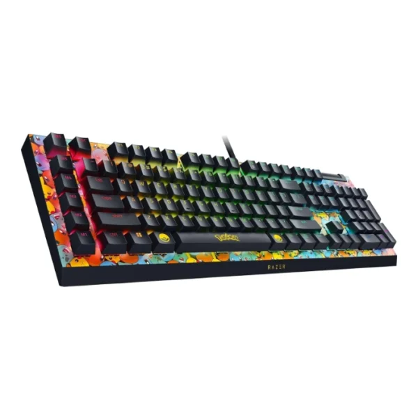 Razer BlackWidow V4 X Pokemon Edition — Teclado mecánico, 6 Macro Keys, cableado – Amarillo - Imagen 9