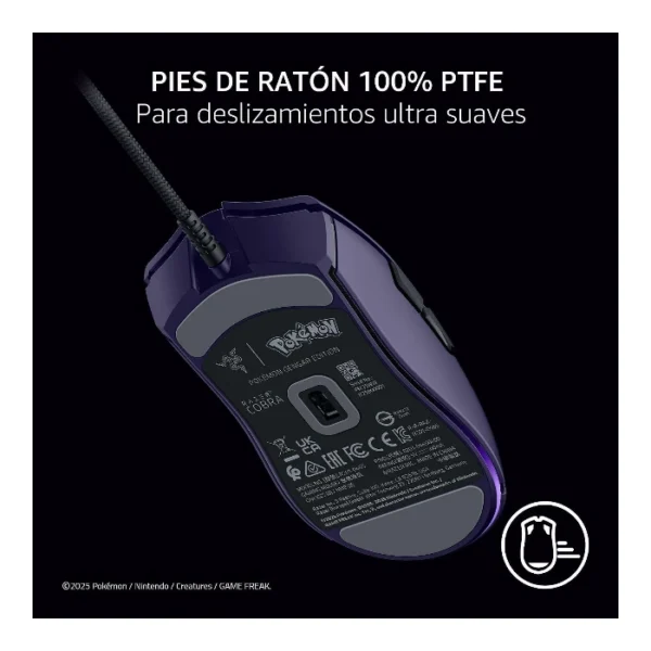 Razer Cobra Gengar Edition — Mouse alámbrico | 8500 DPI | Chroma RGB - Morado - Imagen 5