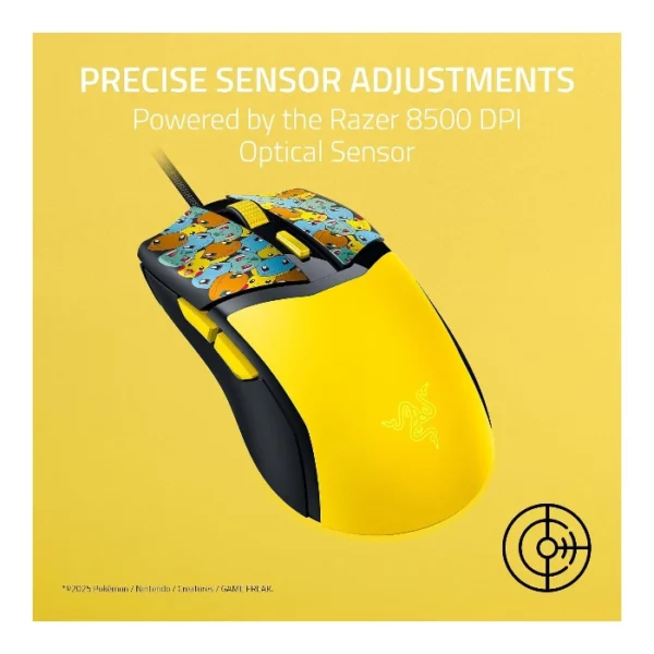 Razer Cobra Pokemon Edition — Mouse alámbrico, 8500 DPI, Chroma RGB - Amarillo - Imagen 6