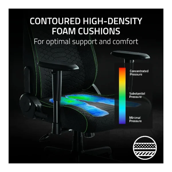 Razer Iskur V2 X —  Silla Gamer | Soporta hasta 136 kg | Negra | No se entrega armada - Imagen 5