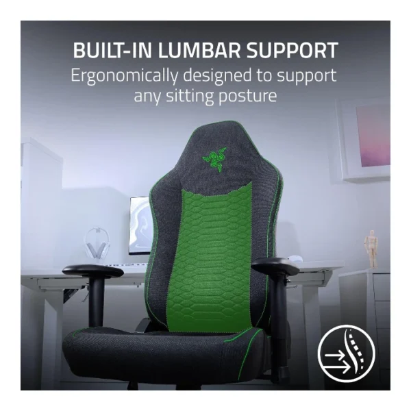 Razer Iskur V2 X —  Silla Gamer | Soporta hasta 136 kg | Negra | No se entrega armada - Imagen 4