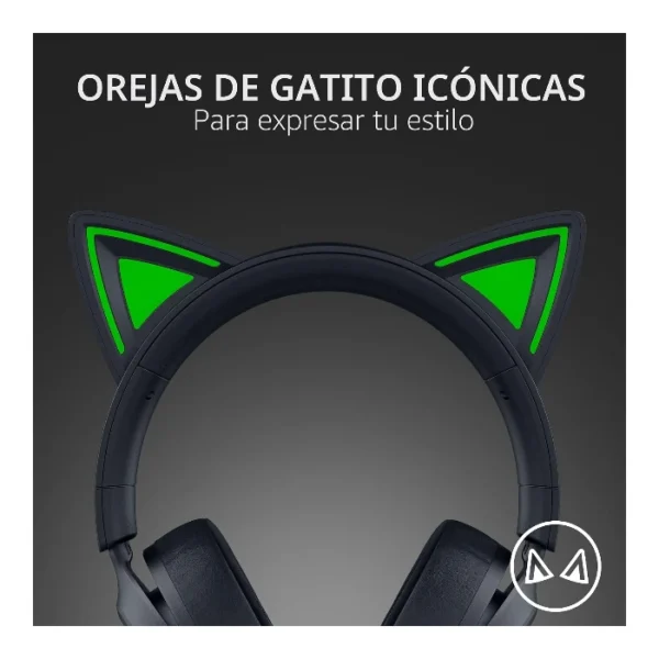 Razer Kraken Kitty V3 X — Auricular alámbrico | 3.5mm | multiplataforma - Negro - Imagen 2