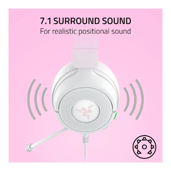 Razer Kraken Kitty V3 X — Auricular alámbrico | 3.5mm | multiplataforma - Blanco - Imagen 4