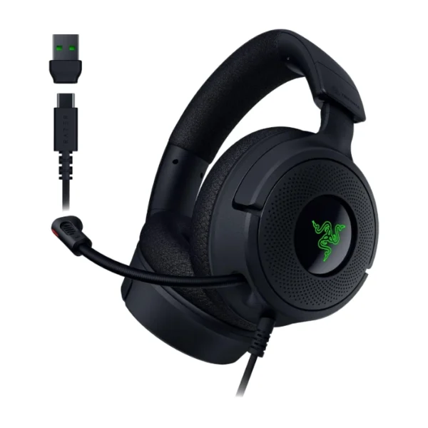 Razer Kraken V4 X — Audífonos alámbricos | multiplataforma | Chroma RGB - Negro - Imagen 7