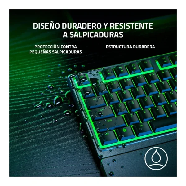 Razer Ornata V3 X — Teclado gaming, español, USB, Membrana, RGB Chroma - Negro - Imagen 5