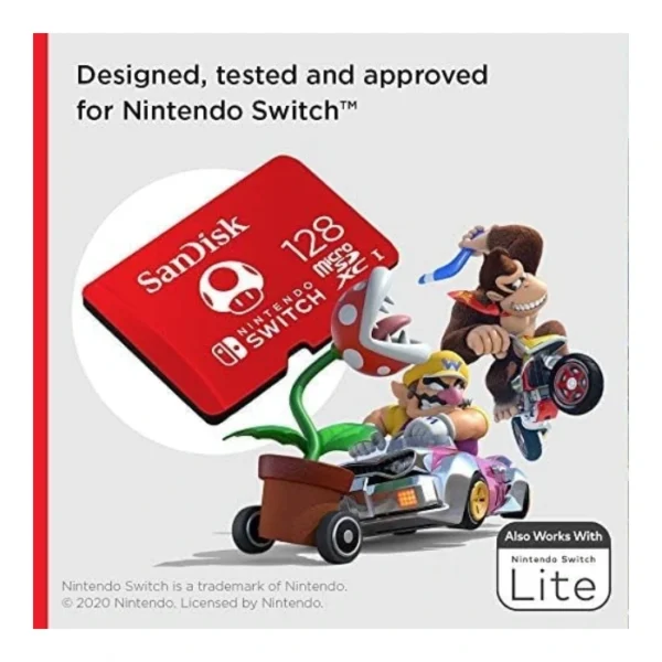 SanDisk 128GB microSDXC Card Nintendo Switch — Con licencia de Nintendo® - Imagen 3