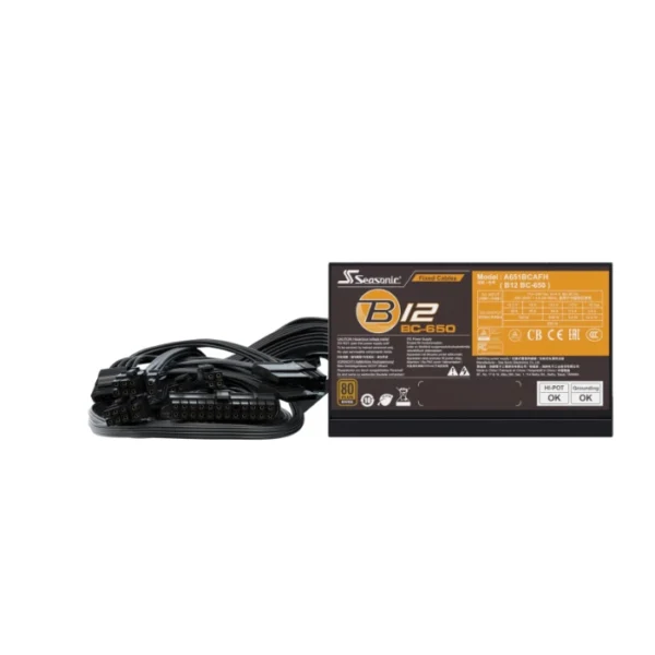 Seasonic B12 BC-650 650W Bronze — Fuente de Poder ATX, No modular | B12BC-650 - Imagen 6