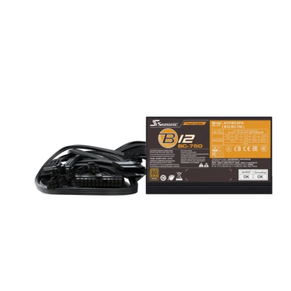 Seasonic B12 BC-750 750W Bronze — Fuente de Poder ATX, No modular | B12BC-750 - Imagen 6