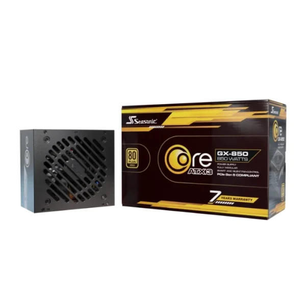 Seasonic CORE GX-850 PCIE5 850W Gold — Fuente de Poder ATX, Full modular | R-CORE GX-850 - Imagen 2