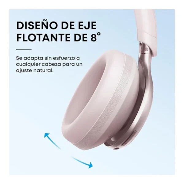 Soundcore Space One — Audífonos inalámbricos | Bluetooth 5.3 | cancelación activa de ruido - Rosa - Imagen 4