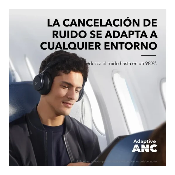 Soundcore Space One — Audífonos inalámbricos, Bluetooth 5.3, cancelación activa de ruido - Negro - Imagen 5