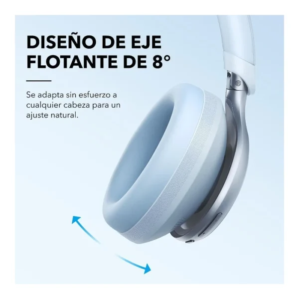 Soundcore Space One — Audífonos inalámbricos | Bluetooth 5.3 | cancelación activa de ruido - Celeste - Imagen 3
