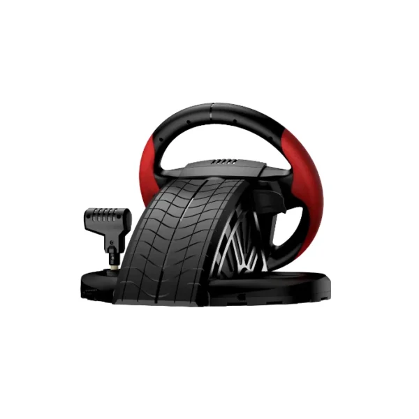 Genius RS2 SpeedMaster — Set Volante de carreras con retroalimentación de vibración de 1080° y palanca de cambios, negro - Imagen 4