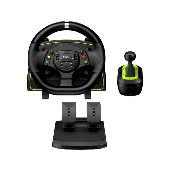 Genius RS2 SpeedMaster X2 — Volante de carreras con vibración de 270˚ y cambio de marchas, negro - Imagen 2