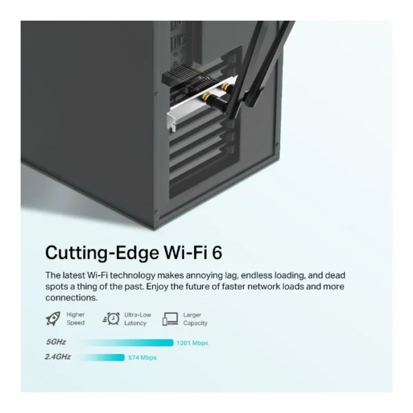 TP-Link Archer TX20E — Adaptador PCIe, Wi-Fi 6, Bluetooth 5.2 - Imagen 4